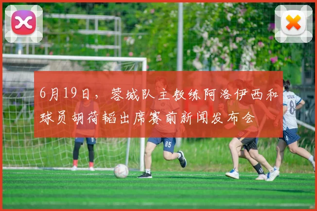 6月19日，蓉城队主教练阿洛伊西和球员胡荷韬出席赛前新闻发布会